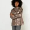 Coupe-vent Métallisé Femme Bronze | Manteaux,Doudounes Camaieu Femme