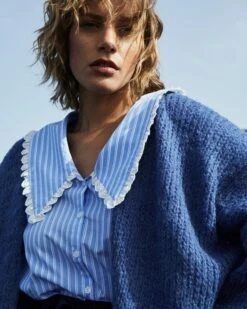 Gilet Daddy Bleu | Pulls & Cardigans Grace & Mila Femme -Vêtements Femme Soldes gilet daddy bleu pulls cardigans grace mila femme 3