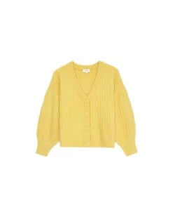 Gilet Dagny Jaune | Pulls & Cardigans Grace & Mila Femme -Vêtements Femme Soldes gilet dagny jaune pulls cardigans grace mila femme 4