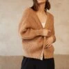 Gilet Dalida Camel | Pulls & Cardigans Grace & Mila Femme -Vêtements Femme Soldes gilet dalida camel pulls cardigans grace mila femme 1