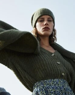 Gilet Dalida Kaki | Pulls & Cardigans Grace & Mila Femme -Vêtements Femme Soldes gilet dalida kaki pulls cardigans grace mila femme 3