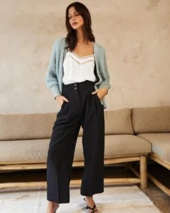 Gilet Dalida Vert | Pulls & Cardigans Grace & Mila Femme -Vêtements Femme Soldes gilet dalida vert pulls cardigans grace mila femme 3