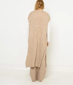 Gilet Long Ouvert Femme Smoke Gray | Pull, Gilets Camaieu Femme -Vêtements Femme Soldes gilet long ouvert femme smoke gray pull gilets camaieu femme 3