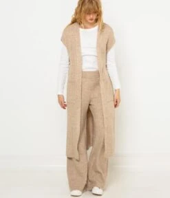 Gilet Long Ouvert Femme Smoke Gray | Pull, Gilets Camaieu Femme -Vêtements Femme Soldes gilet long ouvert femme smoke gray pull gilets camaieu femme 4
