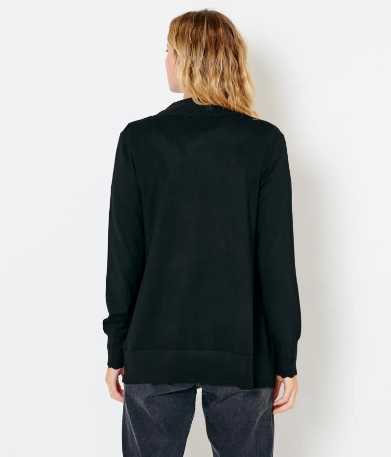 Gilet Ouvert Poches Femme Noir | Pull, Gilets Camaieu Femme 5 Gilet Ouvert Poches Femme Noir | Pull, Gilets Camaieu Femme – Image 3