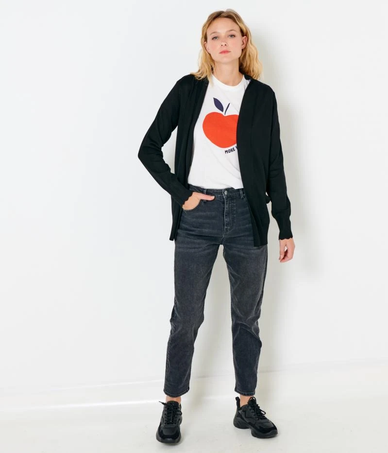 Gilet Ouvert Poches Femme Noir | Pull, Gilets Camaieu Femme 6 Gilet Ouvert Poches Femme Noir | Pull, Gilets Camaieu Femme – Image 4