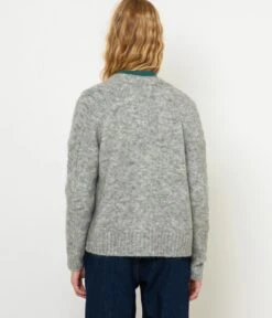 Gilet Tricot Ouvert Femme Gris Clair Chiné | Pull, Gilets Camaieu Femme -Vêtements Femme Soldes gilet tricot ouvert femme gris clair chinc3a9 pull gilets camaieu femme 3