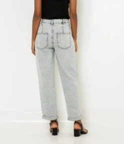 Jean Droit Femme Coton Bio Acid Grey | Jeans Camaieu Femme -Vêtements Femme Soldes jean droit femme coton bio acid grey jeans camaieu femme 3