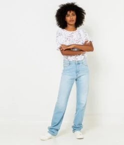 Jean Droit Femme Waterless Process Double Stone | Jeans Camaieu Femme -Vêtements Femme Soldes jean droit femme waterless process double stone jeans camaieu femme 9