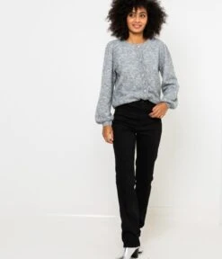 Jean Femme Coupe Droite Stay Black | Jeans Camaieu Femme -Vêtements Femme Soldes jean femme coupe droite stay black jeans camaieu femme 4