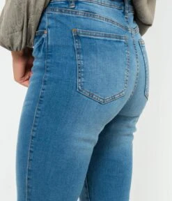 Jean Femme Coupe Droite Stone Used | Jeans Camaieu Femme