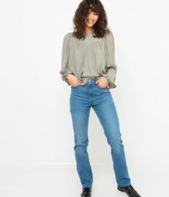 Jean Femme Coupe Droite Stone Used | Jeans Camaieu Femme -Vêtements Femme Soldes jean femme coupe droite stone used jeans camaieu femme 6