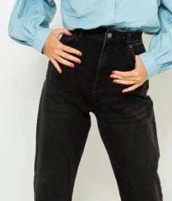 Jean Mom Femme Coton Bio Waterless Process Black Stone | Jeans Camaieu Femme -Vêtements Femme Soldes jean mom femme coton bio waterless process black stone jeans camaieu femme 2