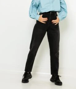 Jean Mom Femme Coton Bio Waterless Process Black Stone | Jeans Camaieu Femme -Vêtements Femme Soldes jean mom femme coton bio waterless process black stone jeans camaieu femme 3