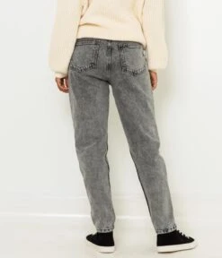 Jean Mom Femme Coton Bio Waterless Process Light Grey Used | Jeans Camaieu Femme -Vêtements Femme Soldes jean mom femme coton bio waterless process light grey used jeans camaieu femme 3
