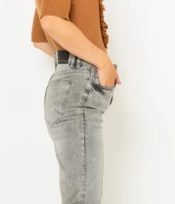 Jean Skinny Femme En Coton Bio Waterless Process Grey Stone | Jeans Camaieu Femme