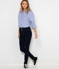 Jean Skinny Femme Push Up Coton Bio Waterless Process Rinsed | Jeans Camaieu Femme -Vêtements Femme Soldes jean skinny femme push up coton bio waterless process rinsed jeans camaieu femme 6