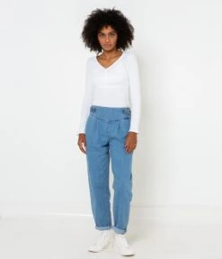 Jean Slouchy Femme Double Stone | Jeans Camaieu Femme -Vêtements Femme Soldes jean slouchy femme double stone jeans camaieu femme 6