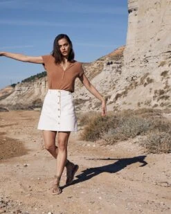 Jupe Candide Ecru | Jupes & Shorts Grace & Mila Femme