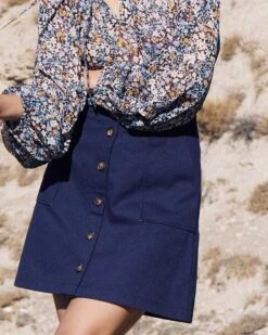 Jupe Candide Marine | Jupes & Shorts Grace & Mila Femme -Vêtements Femme Soldes jupe candide marine jupes shorts grace mila femme 4