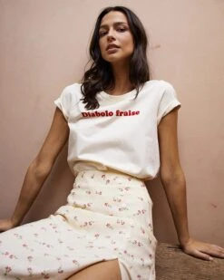 Jupe Claudie Beige | Jupes & Shorts Grace & Mila Femme