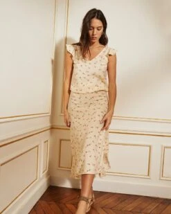 Jupe Claudie Beige | Jupes & Shorts Grace & Mila Femme -Vêtements Femme Soldes jupe claudie beige jupes shorts grace mila femme 3