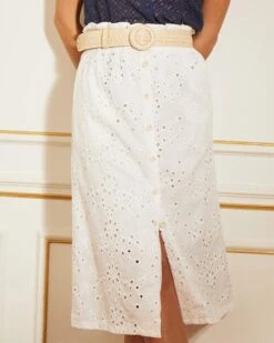 Jupe Connie Ecru | Jupes & Shorts Grace & Mila Femme -Vêtements Femme Soldes jupe connie ecru jupes shorts grace mila femme 2