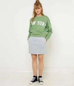 Jupe Courte Effet Matelassé Gris Clair Chine | Jupes Camaieu Femme -Vêtements Femme Soldes jupe courte effet matelassc3a9 gris clair chine jupes camaieu femme 4