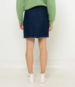 Jupe Courte Trapèze Denim Rinsed | Jupes Camaieu Femme -Vêtements Femme Soldes jupe courte trapc3a8ze denim rinsed jupes camaieu femme 3