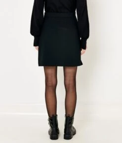 Jupe Courte Trapèze Noir | Jupes Camaieu Femme -Vêtements Femme Soldes jupe courte trapc3a8ze noir jupes camaieu femme 3