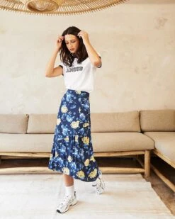 Jupe Delmar Marine | Jupes & Shorts Grace & Mila Femme 9 Jupe Delmar Marine | Jupes & Shorts Grace & Mila Femme -Vêtements Femme Soldes jupe delmar marine jupes shorts grace mila femme 3