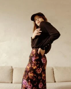 Jupe Delmar Noir | Jupes & Shorts Grace & Mila Femme