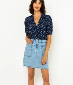 Jupe Denim Zippée Femme Waterless Process Double Stone | Jupes Camaieu Femme -Vêtements Femme Soldes jupe denim zippc3a9e femme waterless process double stone jupes camaieu femme 5