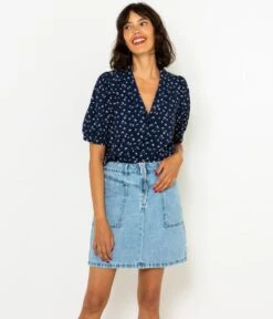 Jupe Denim Zippée Femme Waterless Process Double Stone | Jupes Camaieu Femme -Vêtements Femme Soldes jupe denim zippc3a9e femme waterless process double stone jupes camaieu femme 6