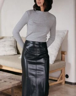 Jupe Dune Noir | Jupes & Shorts Grace & Mila Femme -Vêtements Femme Soldes jupe dune noir jupes shorts grace mila femme 3