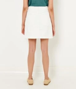 Jupe Femme En Jean Blanc Waterless Process Blanc | Jupes Camaieu Femme -Vêtements Femme Soldes jupe femme en jean blanc waterless process blanc jupes camaieu femme 3