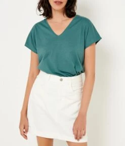 Jupe Femme En Jean Blanc Waterless Process Blanc | Jupes Camaieu Femme -Vêtements Femme Soldes jupe femme en jean blanc waterless process blanc jupes camaieu femme 6