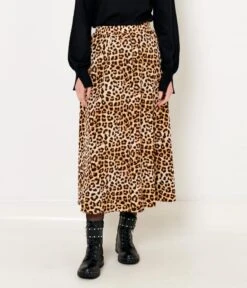 Jupe Longue Imprimé Bicolore Print Leo 4 Coul | Jupes Camaieu Femme -Vêtements Femme Soldes jupe longue imprimc3a9 bicolore print leo 4 coul jupes camaieu femme 2