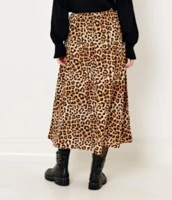 Jupe Longue Imprimé Bicolore Print Leo 4 Coul | Jupes Camaieu Femme -Vêtements Femme Soldes jupe longue imprimc3a9 bicolore print leo 4 coul jupes camaieu femme 3