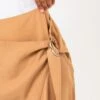 Jupe Midi Portefeuille Camel | Jupes Camaieu Femme -Vêtements Femme Soldes jupe midi portefeuille camel jupes camaieu femme 1