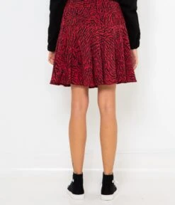 Jupe Patineuse Imprimé Coeurs Sweatheart | Jupes Camaieu Femme -Vêtements Femme Soldes jupe patineuse imprimc3a9 coeurs sweatheart jupes camaieu femme 3