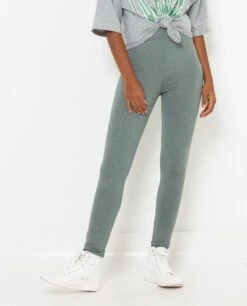 Legging Maille Technique Femme Balsam Green | Pantalons Camaieu Femme -Vêtements Femme Soldes legging maille technique femme balsam green pantalons camaieu femme 2