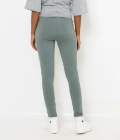 Legging Maille Technique Femme Balsam Green | Pantalons Camaieu Femme -Vêtements Femme Soldes legging maille technique femme balsam green pantalons camaieu femme 3