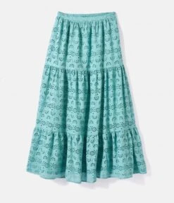 Longue Jupe Brodée Mineral Blue | Jupes Camaieu Femme -Vêtements Femme Soldes longue jupe brodc3a9e mineral blue jupes camaieu femme 7