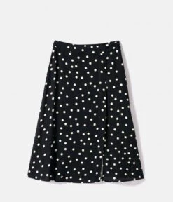 Longue Jupe À Pois Gros Pois Reveal Noir Fd Craie | Jupes Camaieu Femme -Vêtements Femme Soldes longue jupe c3a0 pois gros pois reveal noir fd craie jupes camaieu femme 8