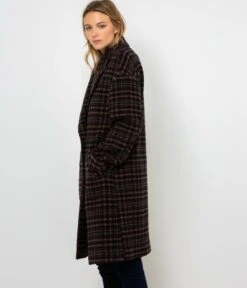 Manteau Graphique Femme Carreaux Marine | Manteaux,Doudounes Camaieu Femme -Vêtements Femme Soldes manteau graphique femme carreaux marine manteauxdoudounes camaieu femme 6