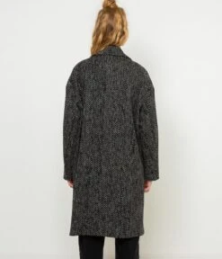 Manteau Graphique Femme Chevron Noir Et Blanc | Manteaux,Doudounes Camaieu Femme -Vêtements Femme Soldes manteau graphique femme chevron noir et blanc manteauxdoudounes camaieu femme 3