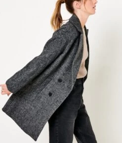 Manteau Graphique Femme St Mluigi Twill | Manteaux,Doudounes Camaieu Femme