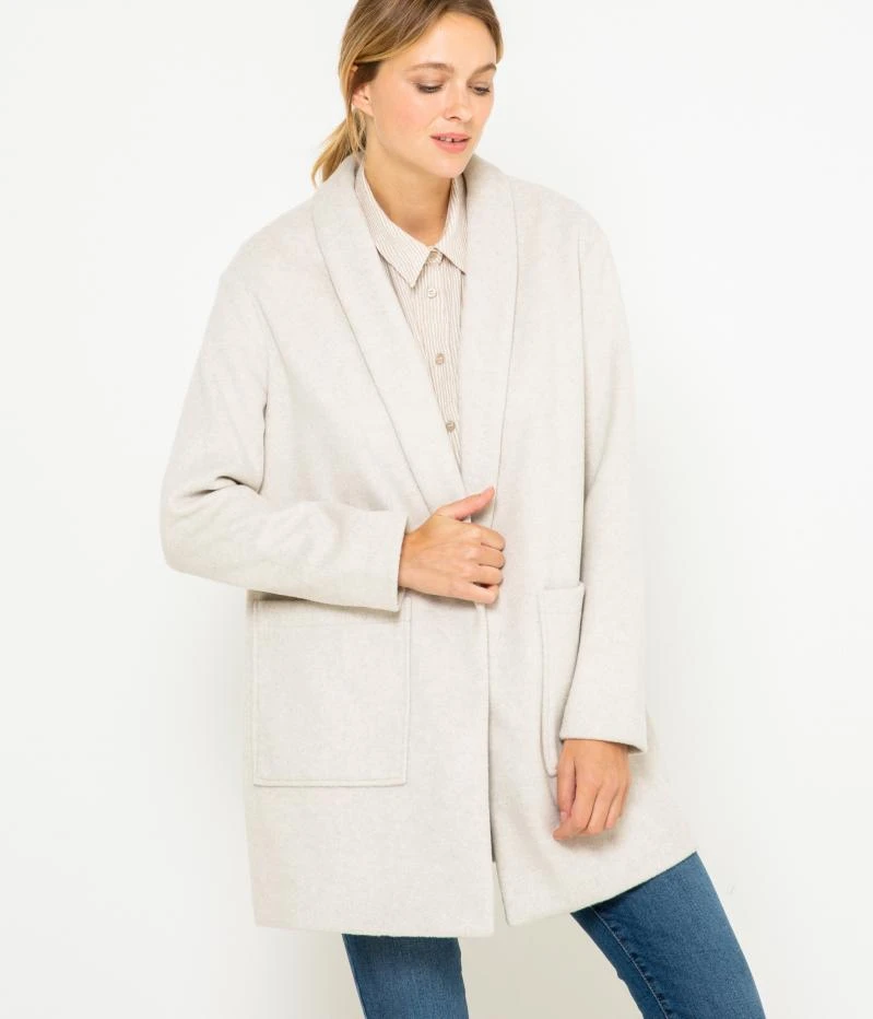 Manteau Léger Femme Polyester Recyclé Pastel Parchment | Manteaux,Doudounes Camaieu Femme 8 Manteau Léger Femme Polyester Recyclé Pastel Parchment | Manteaux,Doudounes Camaieu Femme – Image 6