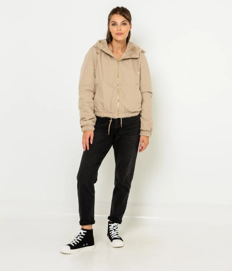 Manteau Réversible Fausse Fourrure Femme Coton Bio Sable Clair | Vestes, Blazers Camaieu Femme 6 Manteau Réversible Fausse Fourrure Femme Coton Bio Sable Clair | Vestes, Blazers Camaieu Femme – Image 4